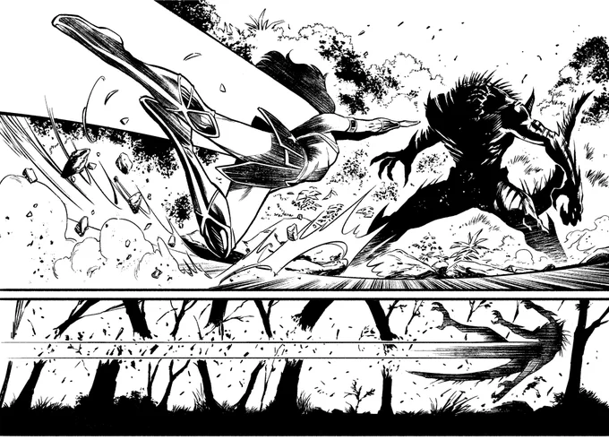 Diana kicking butt. From Wonder Woman Giant #3. My inks over @Sampere_art 's pencils. 
