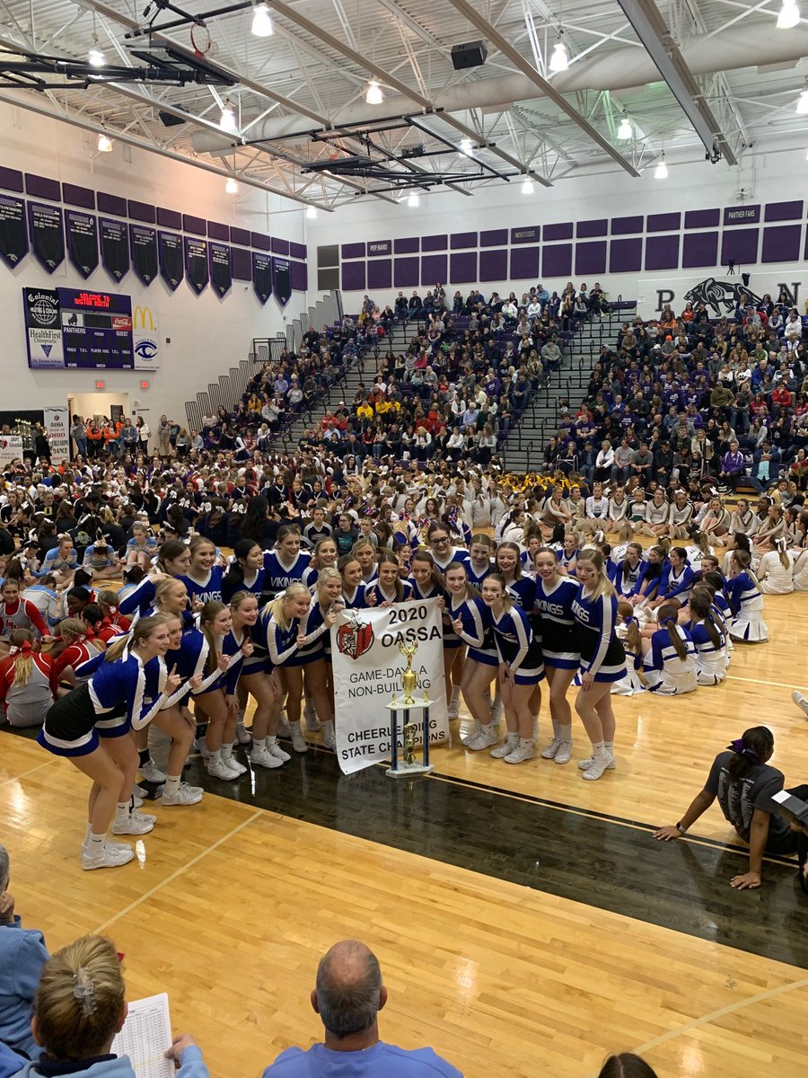Congrats to GAME DAY cheer!
State Champions today at OASSA FINALS!!  Good luck to comp team Sunday!!!