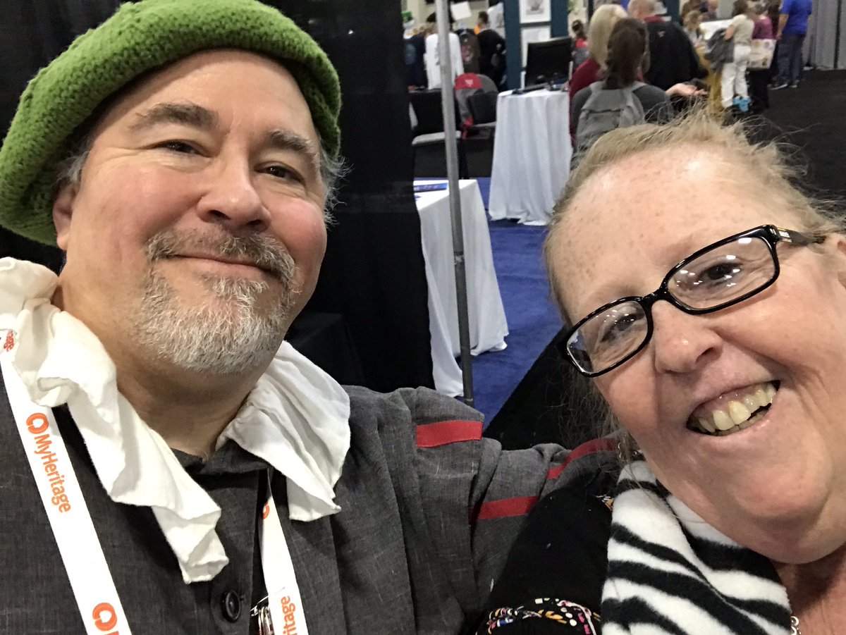 TiaBruhn's tweet image. #PilgrimDave @AncestorExperts I found him!! #Rootstech2020