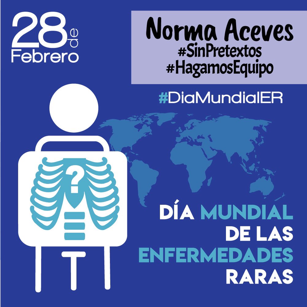 NormaAcevesG's tweet photo. ¿Sabías que el número de personas que viven con una enfermedad rara es equivalente al tercer país más grande del mundo? #DiaMundialEnfermedadesRaras #HagamosEquipo https://t.co/1XHbRqhBau