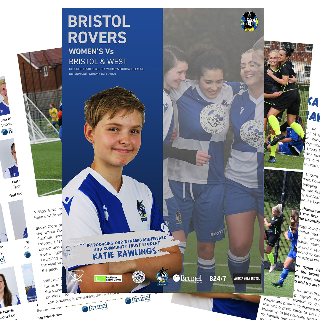 Official_BRWFC's tweet photo. 📰| MATCH PROGRAMME

Download now ⬇
https://t.co/SjIAuU4cnj

We spoke to the youngest member of our first-team squad and @BristolRoversCT BTEC student, Katie Rawlings ahead of tomorrow's match against Bristol &amp; West at @LockleazeSport 🔵⚪💙

#UTGG #GasGirls https://t.co/MbmxXvUKs0