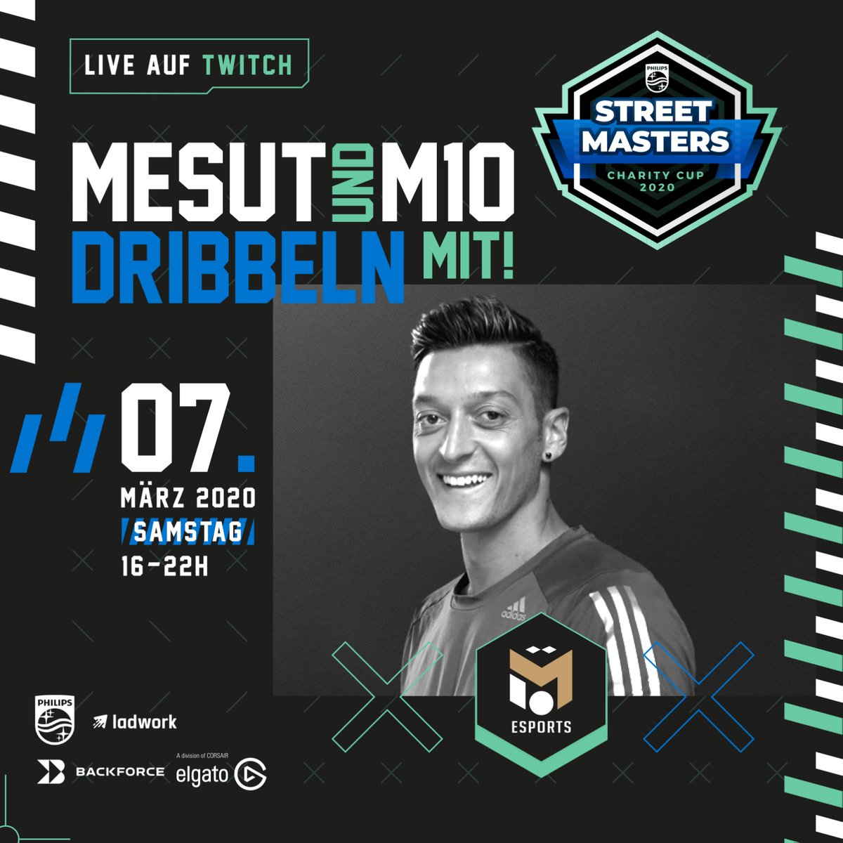 M10esports's tweet photo. Am 07.03. findet der erste @Streetmasters20 #FIFA20 Charity Cup powered by @PhilipsGamingEU statt! 🔥

Du möchtest für ein Wochenende unser M10 Trikot überstreifen, dein Können unter Beweis stellen und etwas Gutes tun? Dann bleib hier am Ball, weitere Infos folgen!

#M10 #M1Ö https://t.co/oOfxiwZQ6E