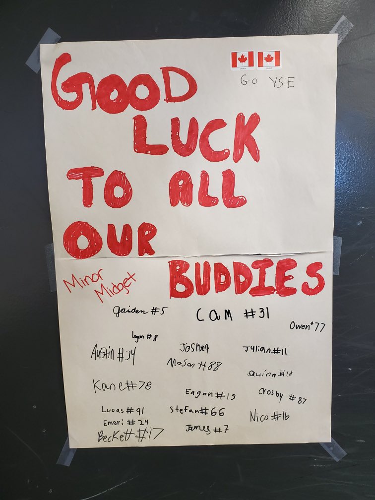 yse2004's tweet photo. The support and encouragement @yse2004 has received all season from our Novice buddies is just one of the many benefits our Minor Midget boys and families have received from this years mentorship partnership. #ysefamily #mentorsandbuddies #GoYSEGo πππ https://t.co/fRE2u1kGI8