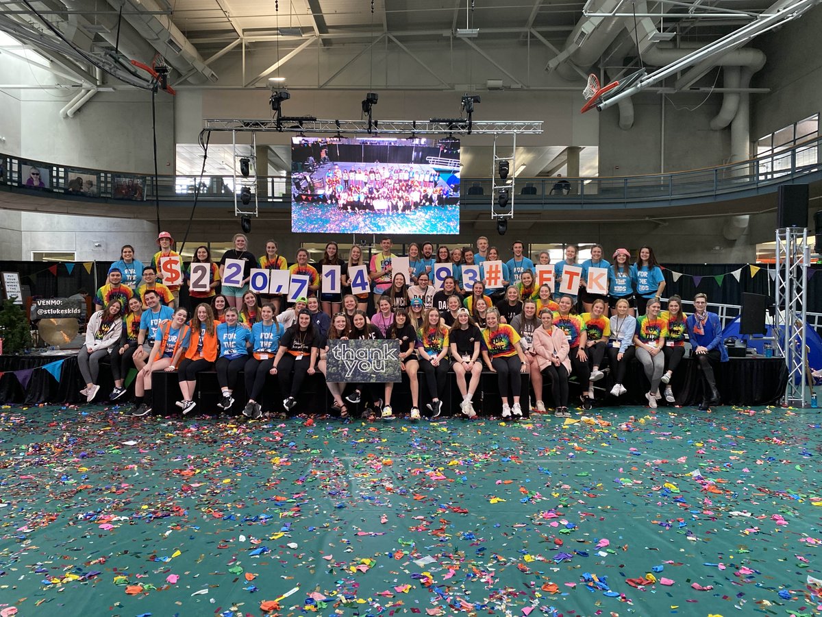 MarleneTromp's tweet photo. How successful was our Dance Marathon for @StLukesHealth Children’s Hospital? 
We hit over $220K this year and $1M for the duration!  Congratulations!  #FortheKids
#Ibelieveinouryouth #collegestudentsareamazing https://t.co/My0h4TLTwK
