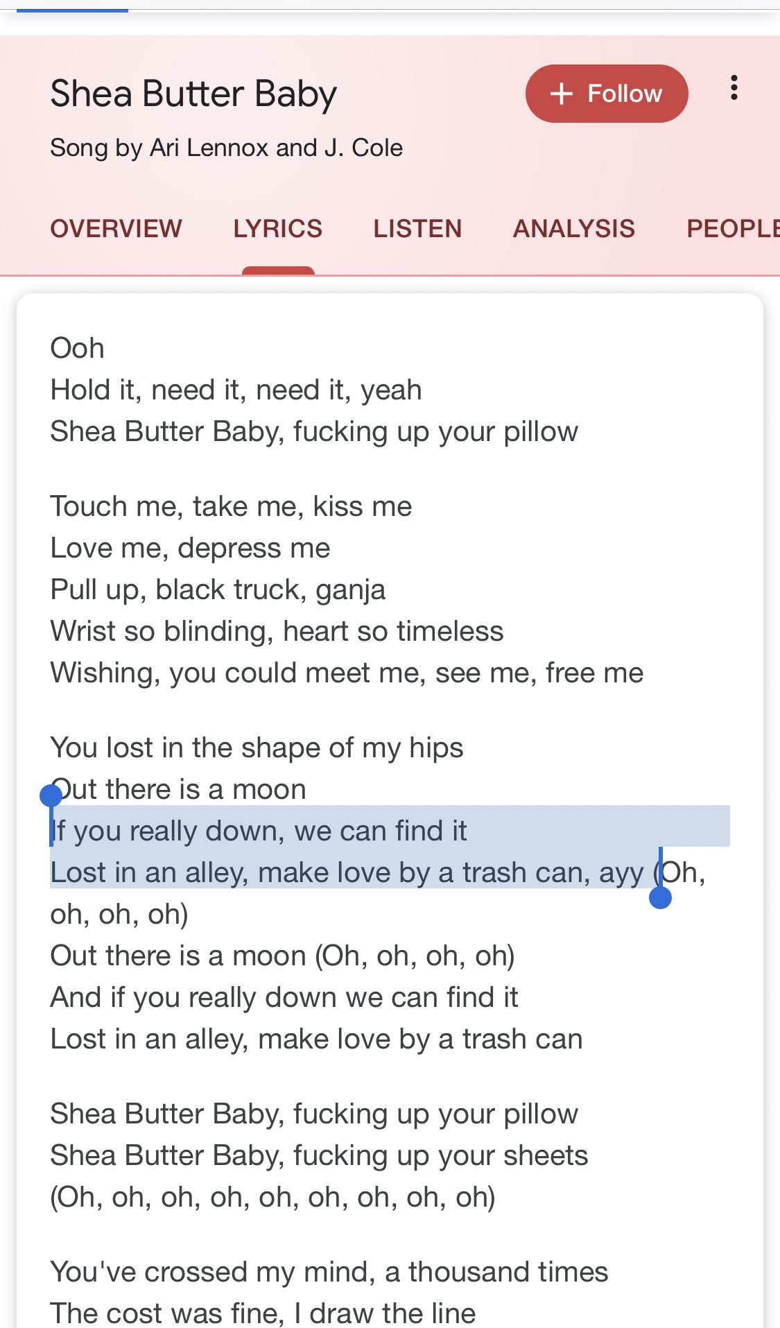 Bae Guevara I Love Shea Butter Baby But What Were They Thinking When They Wrote The Lyrics Make Love By A Trash Can T Co Ezhwkkcvxg Twitter