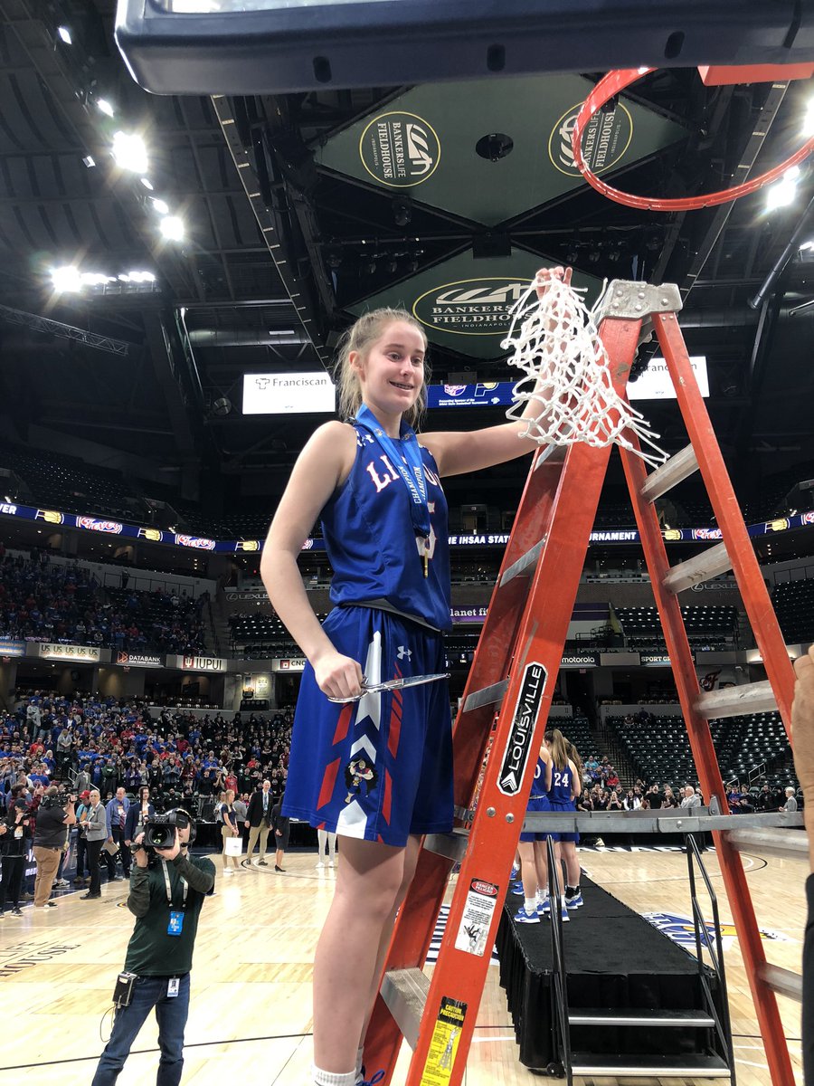 RickSemmler's tweet photo. Nothing like cutting down a state title net. Lady Miners Aubrey Burgess got to experience it https://t.co/LPq1RaKHaZ