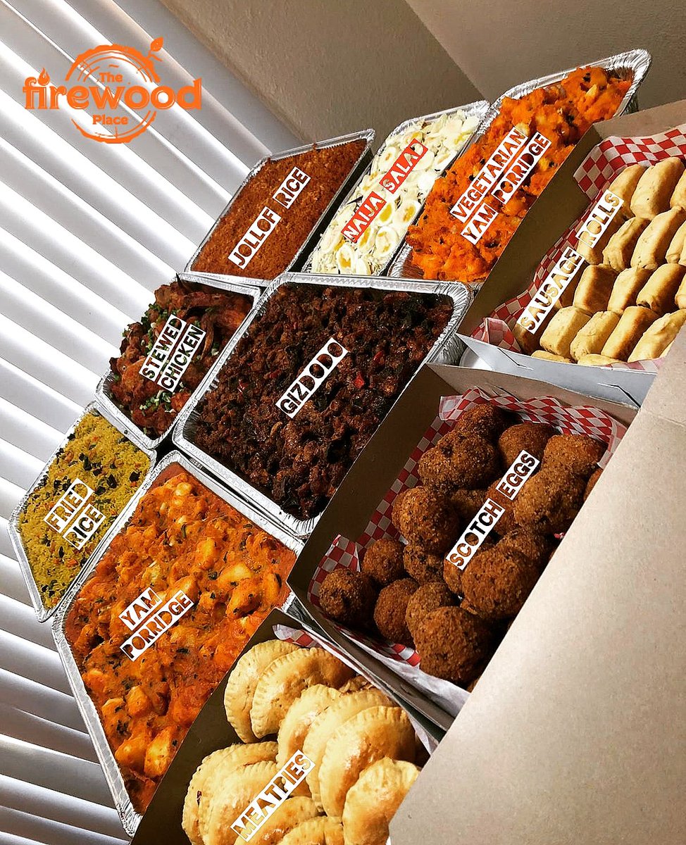 Thefirewoodplac's tweet photo. #thefirewoodplace #naijafood #naijafoodie #texas #africanfoods #africanfood #pastry #soups #meals #eforiro #meat #fish #chicken
#jollofrice #partyrice #dallas #partyrice #nativerice #dfwcaterer #dfwevents #dfweventplanner https://t.co/2VtwT42BHc