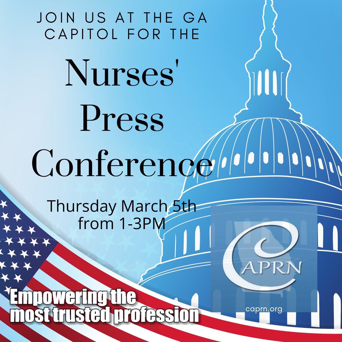 Stand strong with Georgia Nurses?   Show up at the Gold Dome this Coming Thursday!