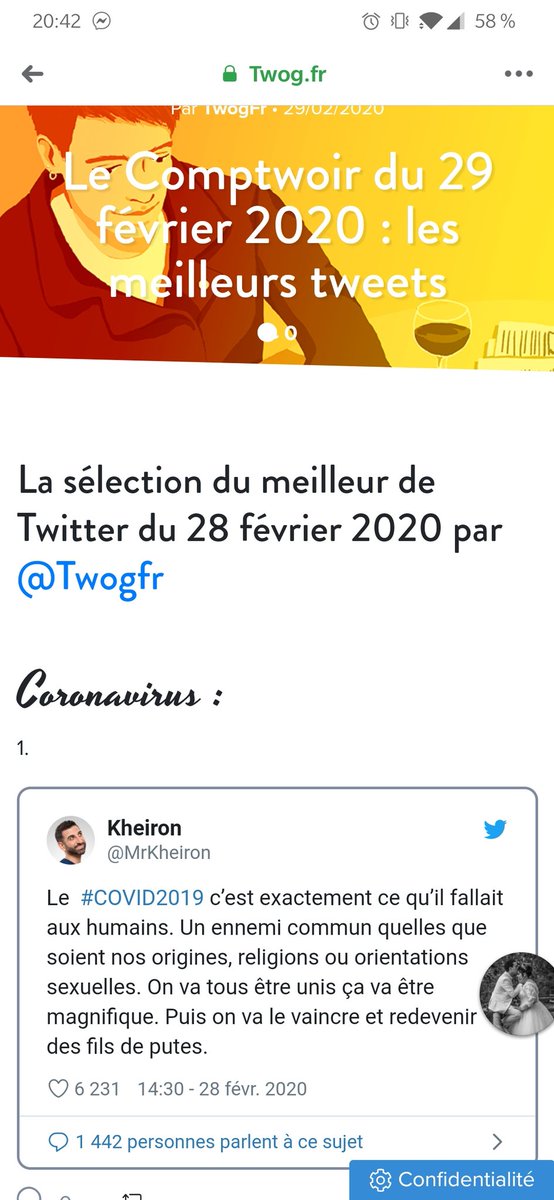DamienPutorti's tweet photo. @MrKheiron Ton César à toi tu es en Top 1 de la sélection de tweets de @TwogFr, j'avoue c'est pas aussi à la mode mais c'est quand même sympa 😉 https://t.co/vIqKKKwc9P