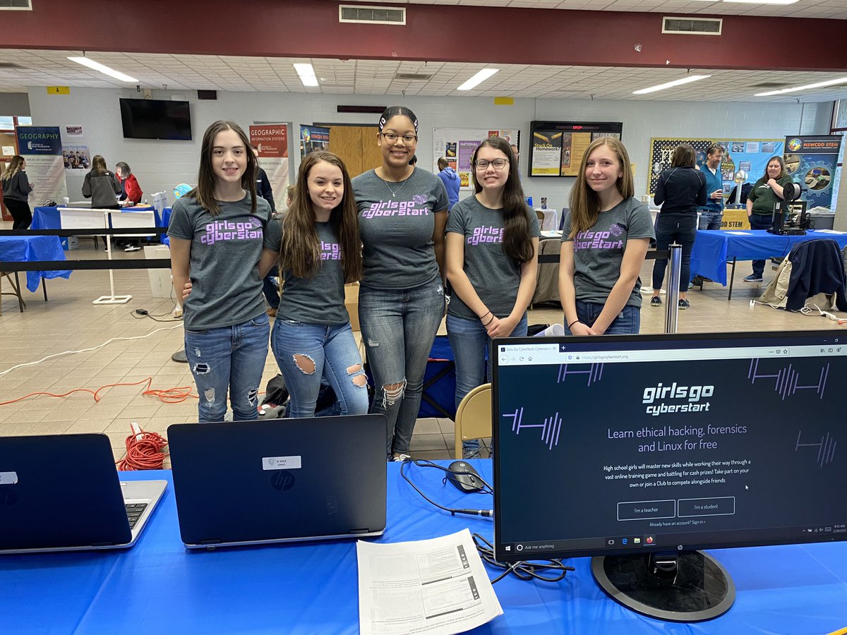 SHSCyberKnights's tweet image. Come visit us at #Stem16Summit at @ChancellorHS   Our @GGCyberStart team is busy #hacking away on the #CyberStart Game. #GirlsWhoCode #GirlsInSTEM @SpotsySchools @SpotsyHSKnights @Rachel_Detore_ #CyberVA #CyberSecurity #GirlsWhoHack