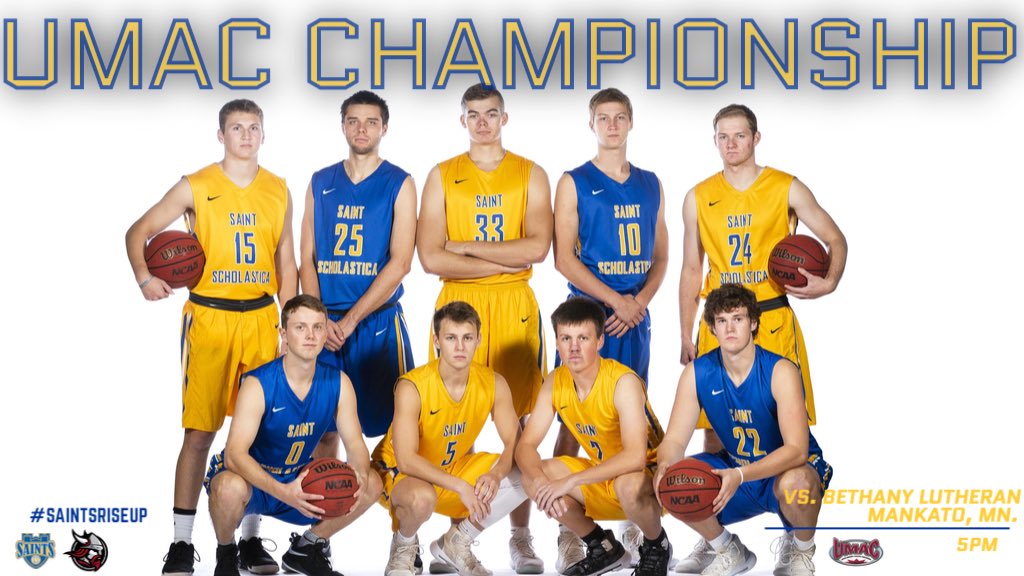 CSSsaints's tweet photo. BIG GAME DAY for Men’s Basketball as they battle for the conference championship tonight! You can watch the game on our website!!
🏀 | @csssaintsbball
🆚 | @BLCvikings
📍 | Mankato, MN.
🕔 | 5PM
#SaintsRiseUp https://t.co/pp1oi61ZSF