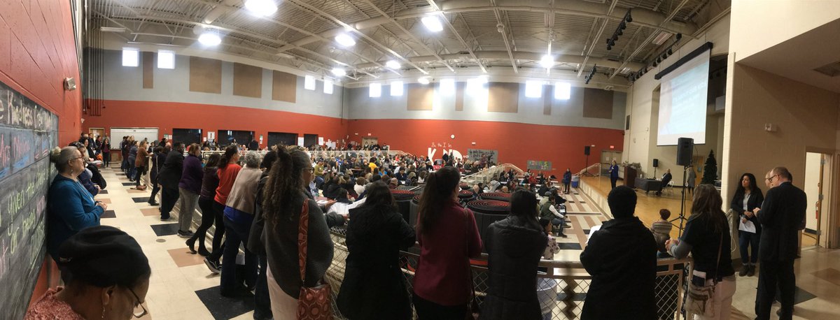 CatoneKeith's tweet photo. Standing room only on a Sat morning at @PTU958’s #PVDstrong #itsaboutourkids event. Looking forward to working with the couple hundred here to build the schools Providence youth and families deserve. https://t.co/QtOXGCJ2Mi