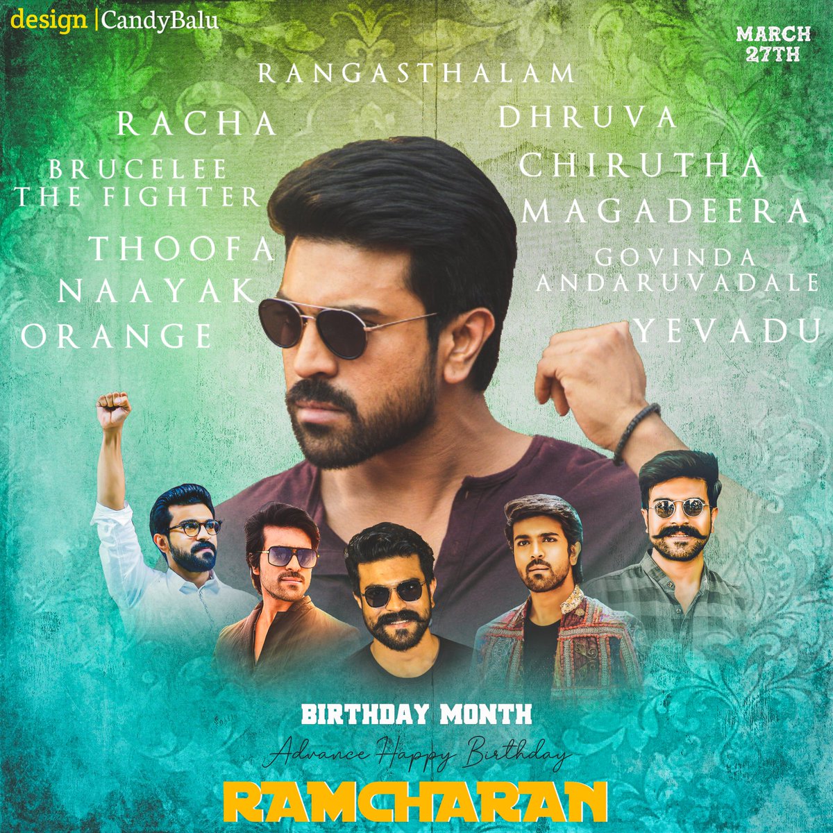 CandyBalu6's tweet photo. #MyDesignWork
#CandyBaluDesigns
Here it is Dp For Change Your DPs
Here go a #RamCharanBirthdayMonth CDP
#SeethaRAMaRajuCHARANBirthdayMonth
#March_27Th
Edit by :- @CandyBalu6 https://t.co/hCkZb3KAB6