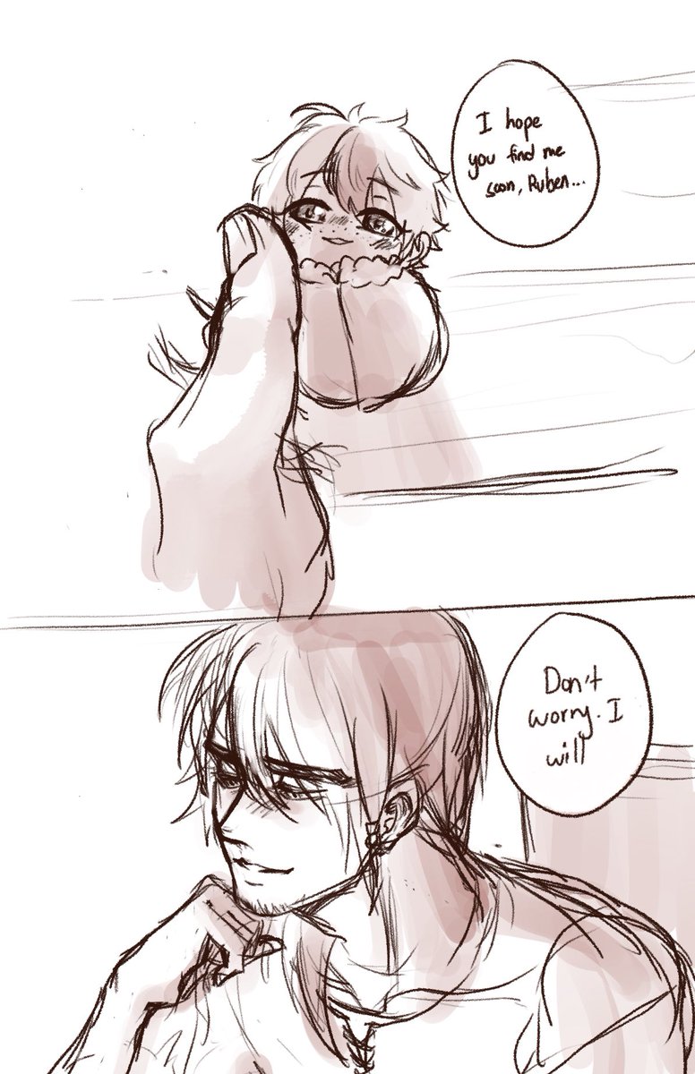 Cause I couldn't sleep.... And chibi soulmate au got me thinkin'
@ProMod30229642 made the au and owns Ruben = w=/