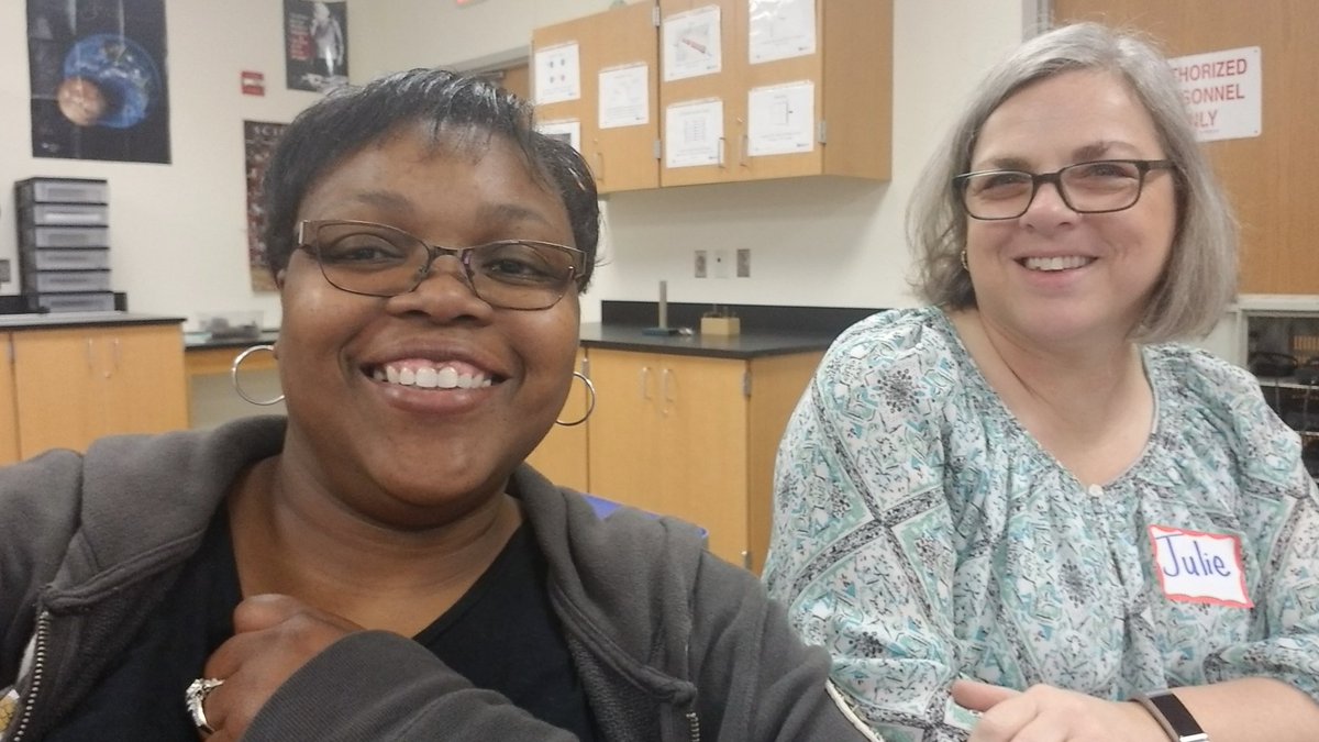 gottalovefirst's tweet photo. Hangin out with Julie @#Edcampbirdville2020 https://t.co/JMeXqqZUON