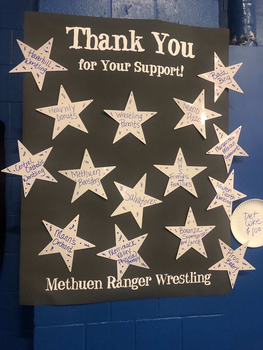 methuensports's tweet photo. Thank you to our Sponsors who supported our Wrestling Boosters. Special thanks to the Wrestling Families at @CCRaider_sports @MHSRedRaiders @GoHillies @NNHSTigers for their support! https://t.co/8G5Z2228vF
