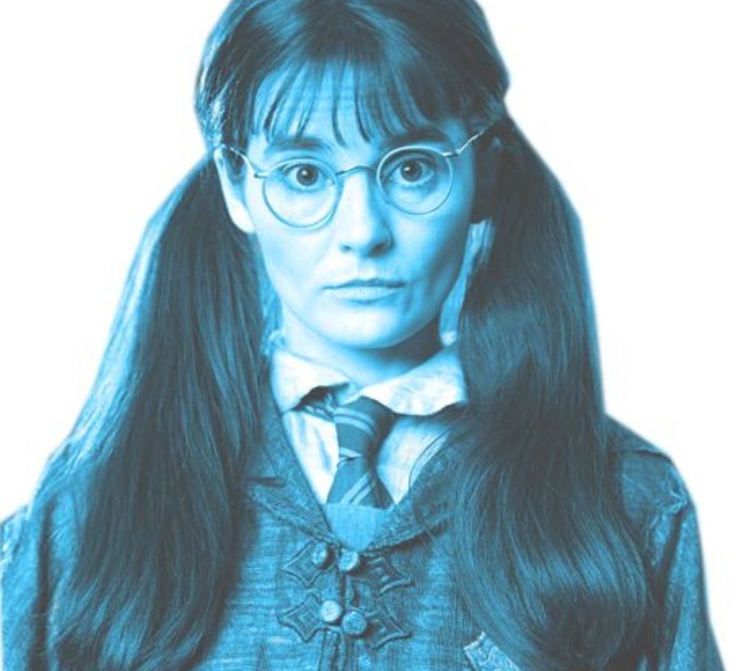 @INDIEWASHERE. still confused how the woman who played moaning myrtle in hp...