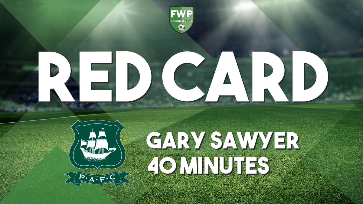 FWPBradfordCity's tweet photo. SENT OFF: Gary Sawyer - @FWPPlymouth https://t.co/mIttqFTJGl https://t.co/kYlvN3t3z9