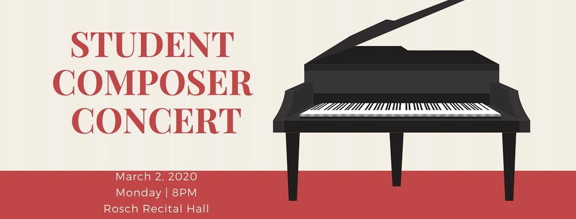 The first Student Composer’s Concert of the semester is Monday night at 8pm! Don’t miss an incredible program of new music, written and performed by your friends!
MUS 120 is waiting for you!
—
#composition #newmusic #ethosnewmusicsociety #first #of #the #semester
