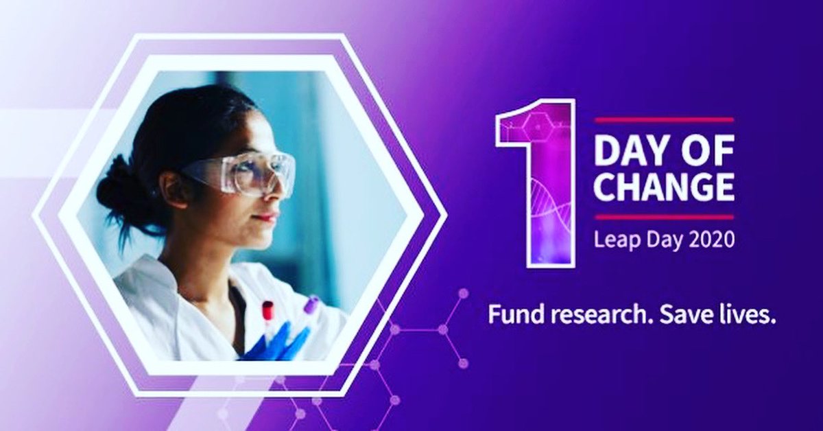 Today, we can fully fund a cancer research grant!  Ask friends and family to donate to help us save lives at RelayForLife.org/MemphisTN. 
#ChooseRelay901 #RelayFieldDay #1DayofChange #LeapDayChallenge