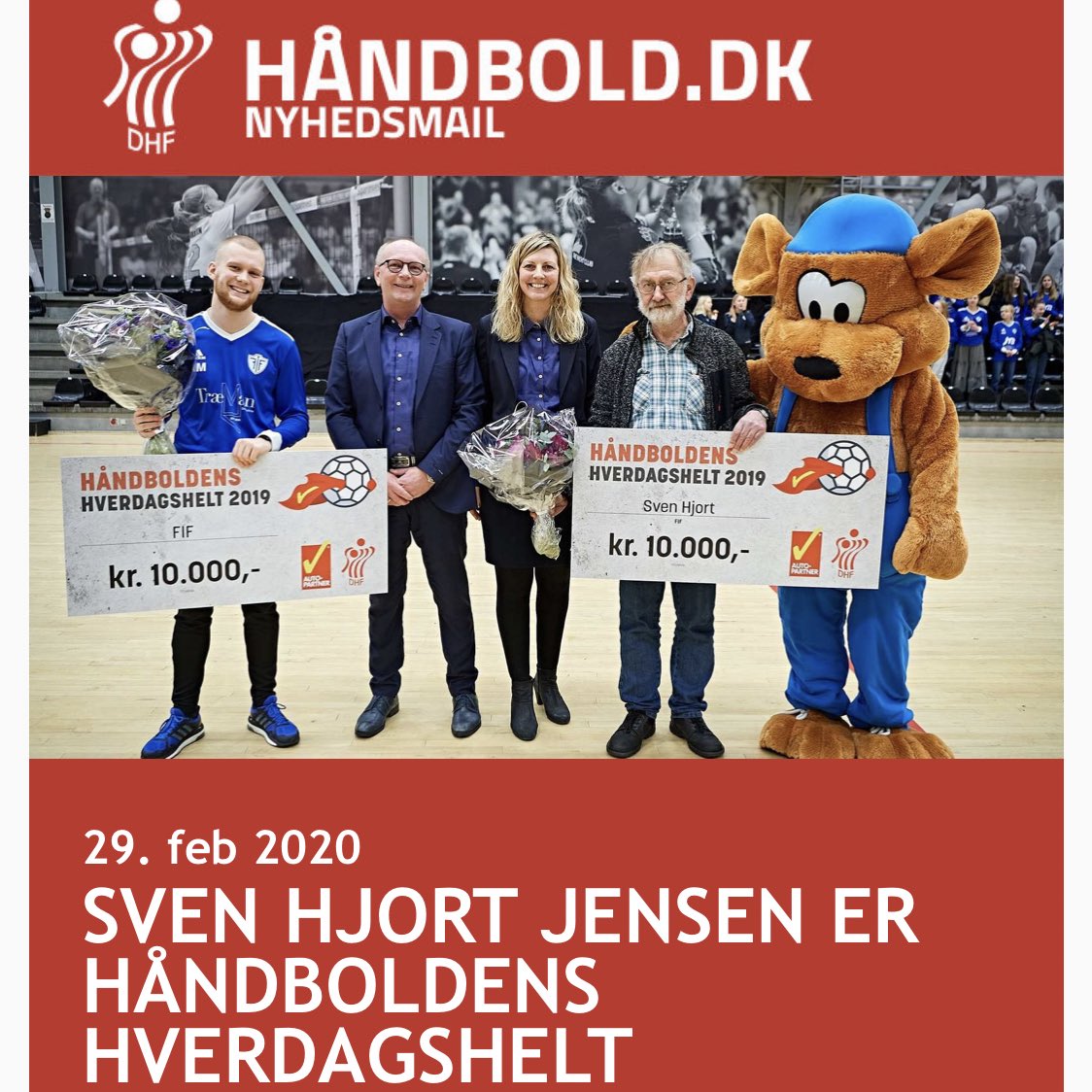 Sven er også vores hverdags helt 🖤💙 Ganske fortjent - stort tillykke! 
#hndbld #hverdagshelt