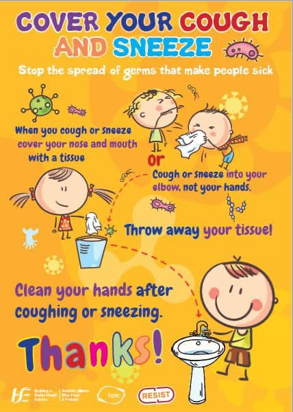 stcolmanscloyne's tweet photo. These posters were issued to schools from @Education_Ire this week. More information available on this link https://t.co/eRnUHSKtPw #Coronavid19 #COVID19 #ResistInfection #washhandsoften #coveryourcough #useatissue @HSELive @ECDC_EU @hpscireland #stopthespreadofgerms https://t.co/ibeK0sfZrV