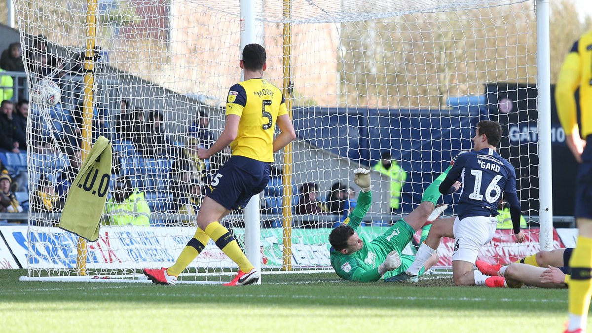 SUFCRootsHall's tweet image. What a moment for the lad!

All those months of hard work @lewisgard10 has put in paying off with the equalising goal on the stroke of half-time.

#OXFvSOU #Blues