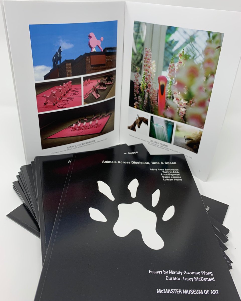 MacMuseum's tweet photo. Did you know that the Animals Across Discipline, Time &amp; Space catalogue, including images and insights on five artists’ works in five beautifully written essays by Mandy-Suzanne Wong, is available for free in the exhibition? Pick one up when you visit #AADTS20 #McMasterU https://t.co/Lyyld5RMnZ