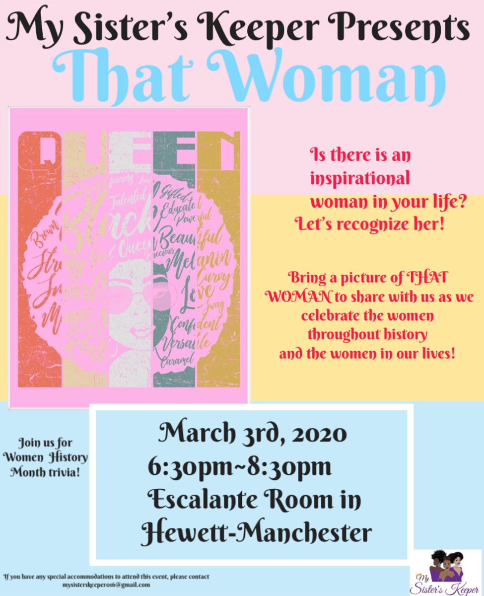 MSK_ISU's tweet photo. Join us, next Tuesday to recognize THAT WOMAN! We would love to see you there 💜💜 #isu20 #isu21
#isu22 #isu23 https://t.co/1XUrGg2grM