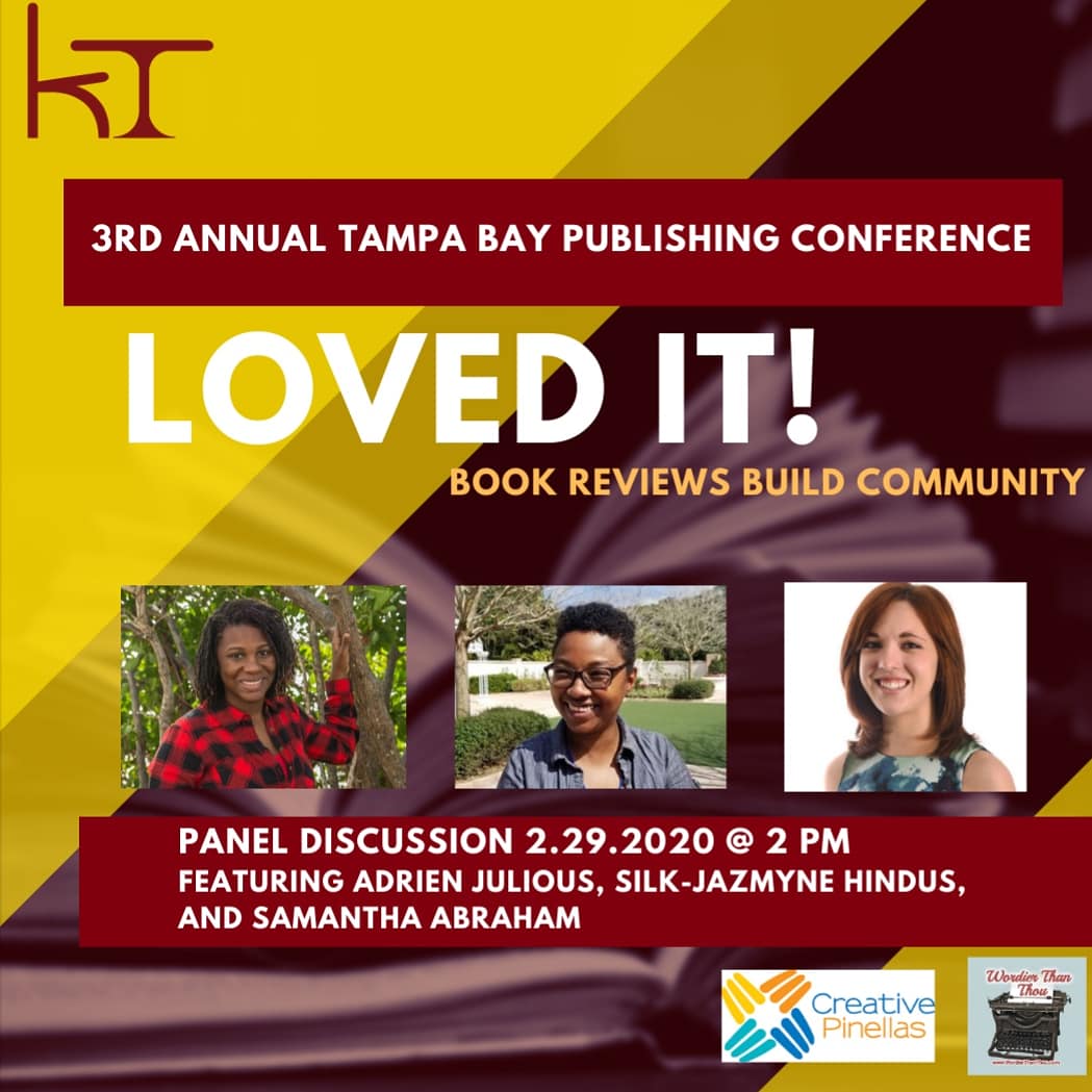 KitchenTableLit's tweet photo. Today and tomorrow! @WordierThanThou presents Third Annual Tampa Bay Publishing Conference! And we got two panels poppin'!

Featuring @Klis_Sudnih @authenticadrien @shereelgreer @TLPubGroup and more! https://t.co/r521rstX2W