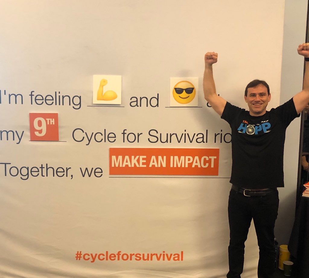 BarbaraSolit's tweet photo. #TeamHOPP is nearing $2M raised through ⁦@Cycle4Survival⁩!  ⁦@CancerProjectUS⁩ is partnering w/us to “MakeanImpact” w/a $44K match for all donations received through March 6!  < $80K to go, we will do this together!  Pls consider a $5 donation https://t.co/EFe4UXK0Yp https://t.co/2iJK68JcwD