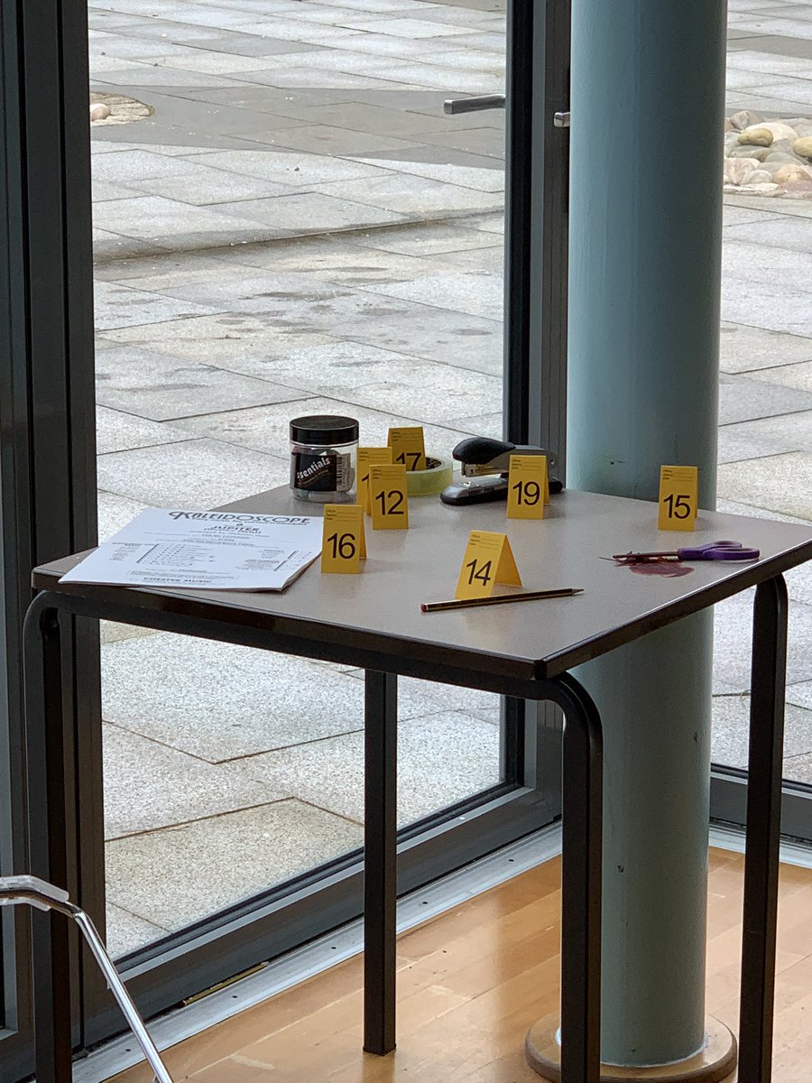 STAHSSTEMFest's tweet photo. CSI in the lodge. #STAHSSTEMFest https://t.co/C3OfexaEpy