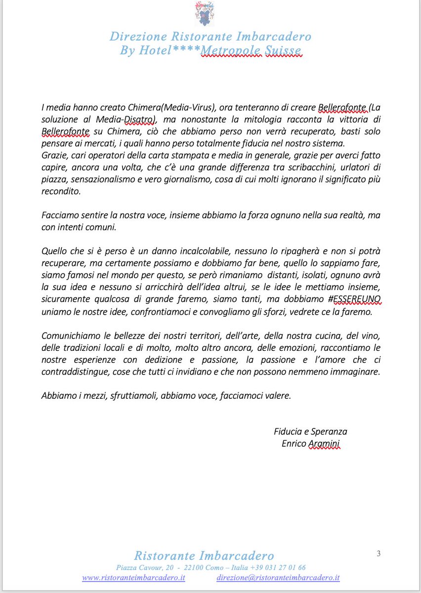 facebook.com/RistoranteImba… 

#visitItaly #cometous #wedontneedcouragejustnormality

#nonservecoraggiosolonormalità #veniteatrovarci #visitatelitalia