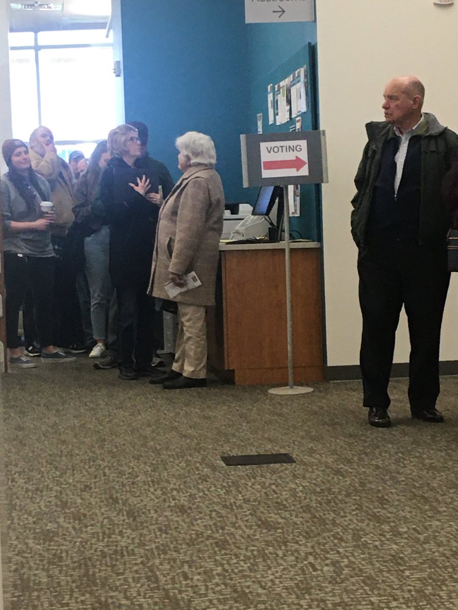 Long line last day NC early voting.