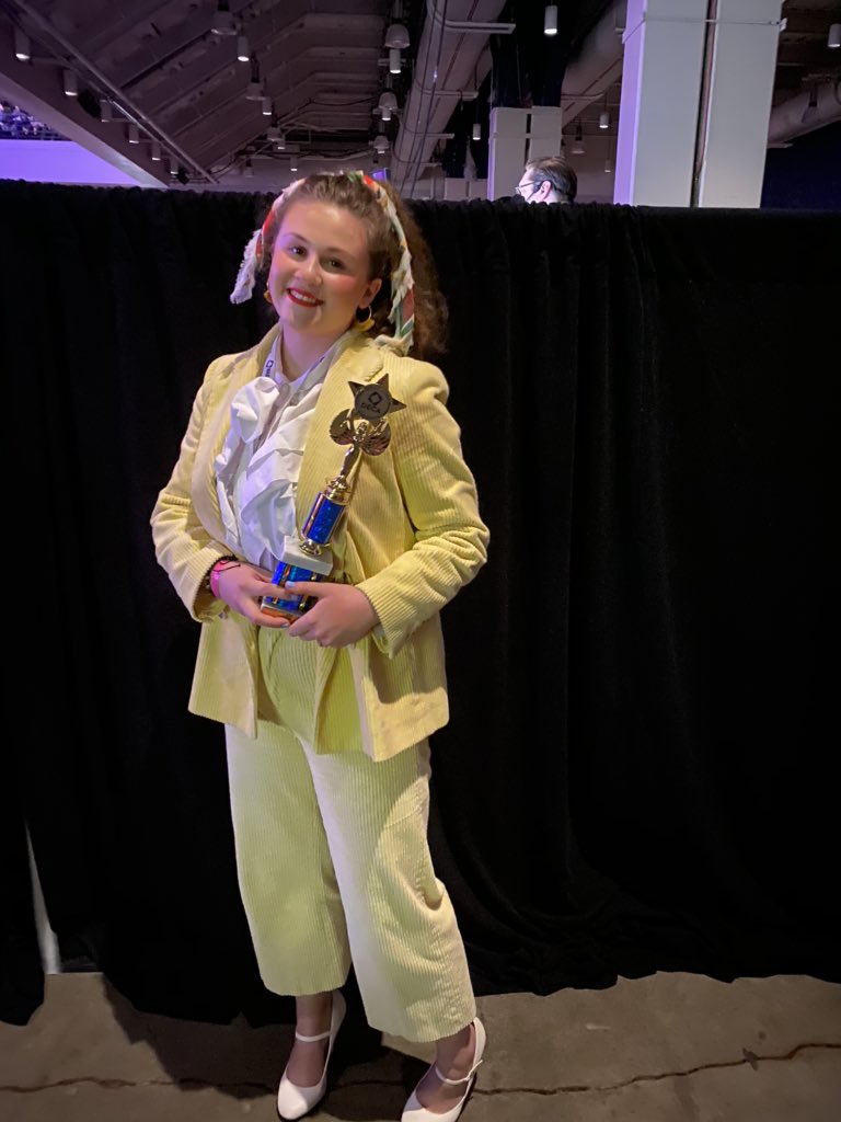 AlisonClish's tweet photo. Fantastic showing by Amelia 1st place mini award and 5th place @deca_nipmuc https://t.co/64faffxxYH
