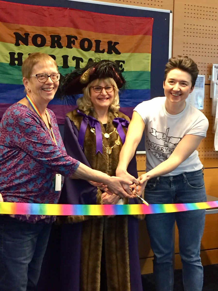 shellytellyuk's tweet photo. Lovely day @MillenniumLib @TheForumNorwich at launch of @NorfolkHC LGBT Archive. Sweet Storytime &amp; fab to see Stevie from #SewGay show @NorwichCC Sheriff Dr Marian Prinsley @NorwichPride Patchwork celebrating 60 years of LGBT history. More info at https://t.co/GlzvT8D1jz @EDP24 https://t.co/24JOsQxRzy