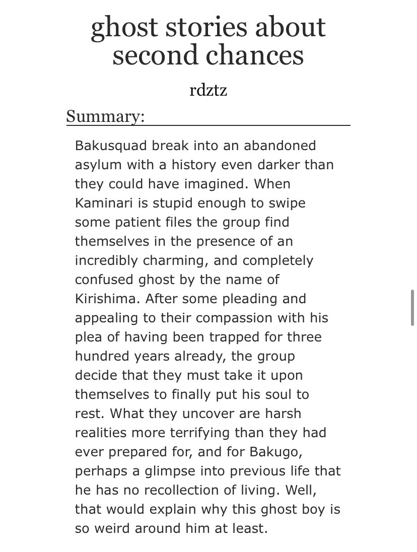 rdztz's tweet photo. I’m dumb excited to share my lil spooky ghost story from Something Wicked zine! This fic almost killed me so have at it y’all👻
@KrbkZine 

https://t.co/g5zHV36qED https://t.co/x2J52IWQ5q