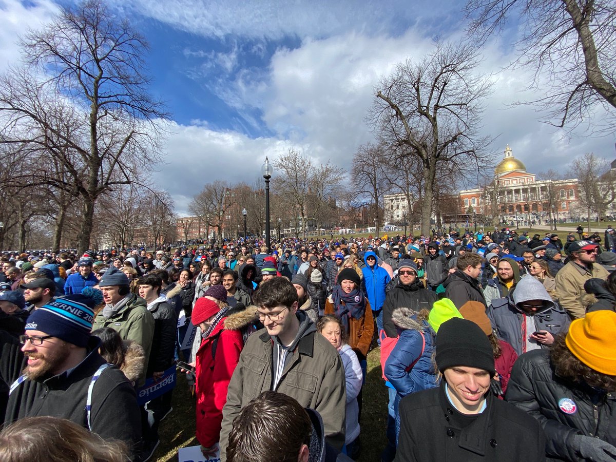 MassForBernie's tweet image. Boston Common is ready for Bernie #NotMeUs