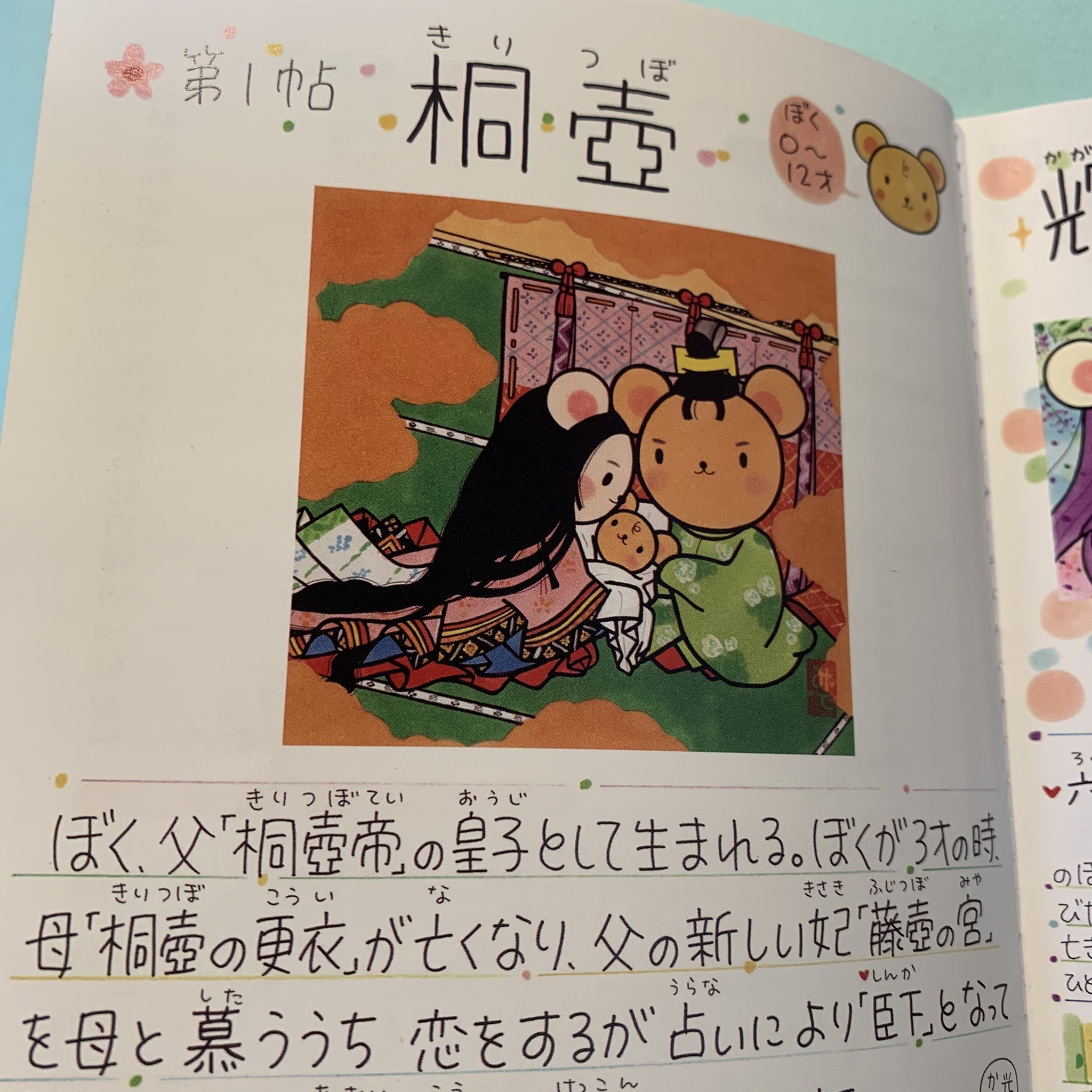 Twitter 上的 ながたみどり カワイイねずみの光源氏 ちゅう源氏の源氏物語絵巻第1帖 桐壺 です 千本丸太町周辺には源氏物語ゆかりの史跡もたくさんあります かわいい 京都 ねずみ 源氏物語 光源氏 ちゅう源氏 イラスト 地図 絵本 出版社 ユニプラン