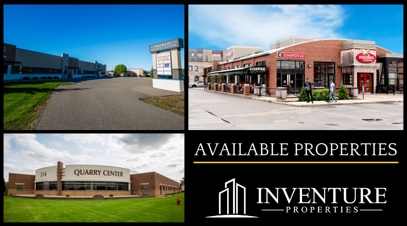 InventureLLC's tweet photo. Are you ready to start your next venture? Inventure Properties has a number of properties available for sale or lease. Learn more: https://t.co/xHUrG5zfr0 https://t.co/8W5sNHPy19