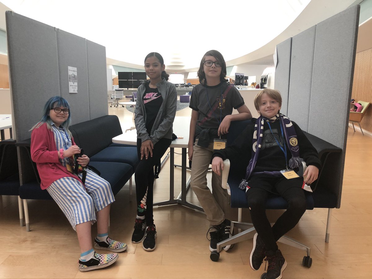 UCFChristin's tweet photo. Great 5th grade Gifted STEM Day @FloridaPolytech! 3D printing, robots, and chemical reactions - oh my! #jsarocks https://t.co/i7ubNj8X6f