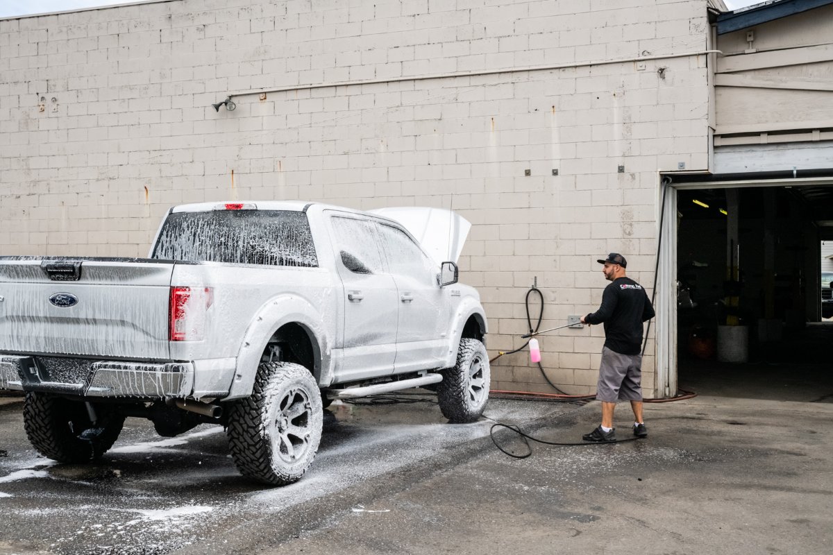 LucentAuto's tweet image. Today's forecast: 100% chance of a clean truck.