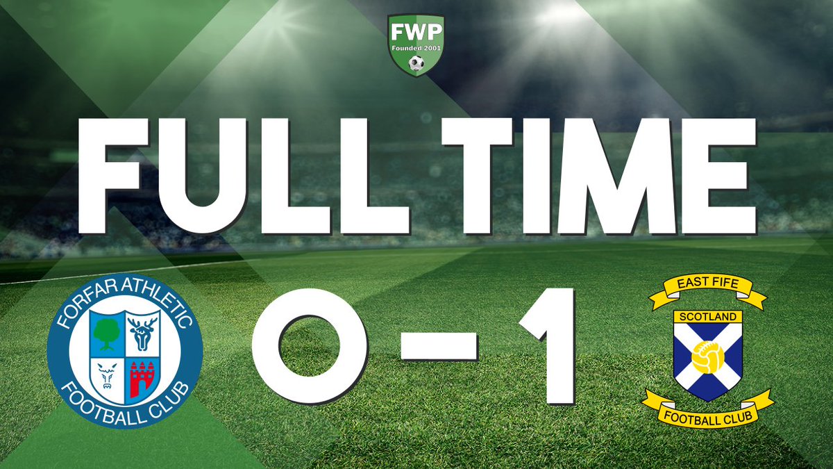 FWPForfar's tweet image. FULL-TIME: @FWPForfar 0-1 @FWPEastFife footballwebpages.co.uk/match/2019-202…