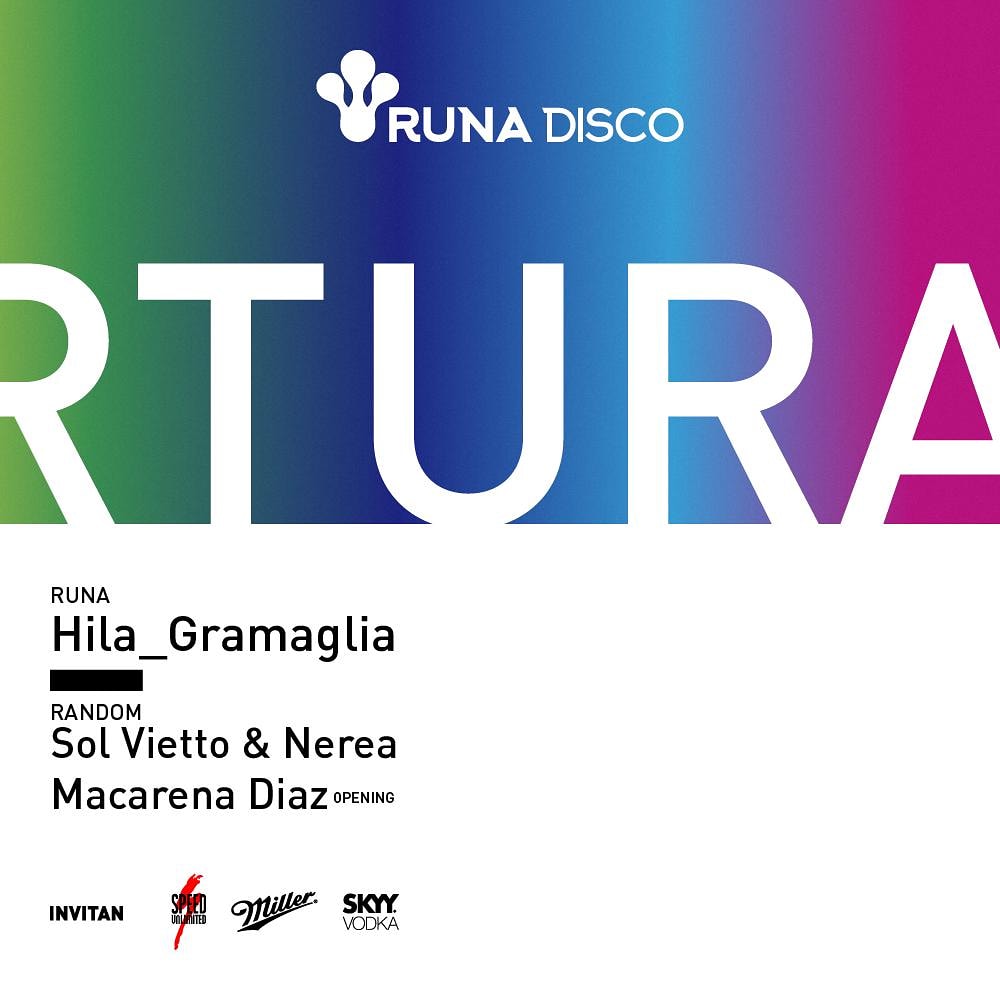 AgosReinero's tweet photo. ✨ Tenemos fecha ✨
#Runa2020.
@RunaDisco @randomclubsf https://t.co/bm7l3bPF9H