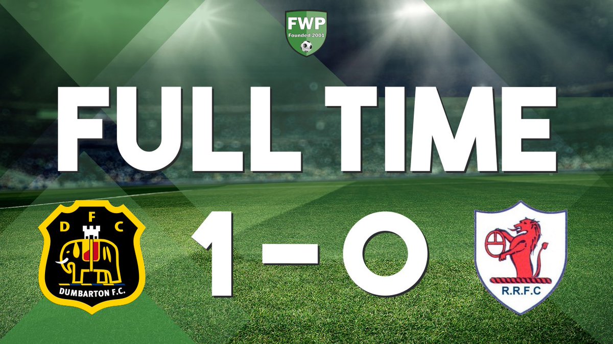 FULL-TIME: <a href="/FWPDumbarton/">FWP Dumbarton</a> 1-0 <a href="/FWPRaithRovers/">FWP Raith Rovers</a> footballwebpages.co.uk/match/2019-202…