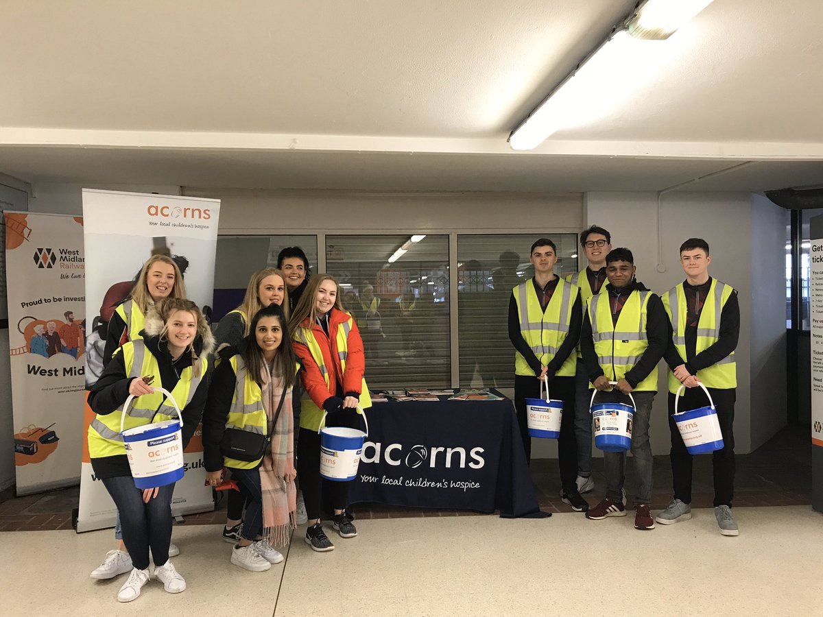 AcornsHospice's tweet photo. The @AstonStagsFC and @AstonRavens are out in force bucket collecting at snow hill, thanks guys 🙌 https://t.co/J39v0C64Bk