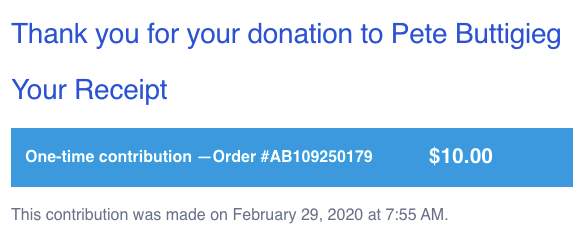 Wag4Pete's tweet photo. My 1st donation today!
And I want to see #BeardedButtigieg π
#PeteButtigieg #TeamPete #PeteForPresident
#SouthCarolinaPrimary #SCForPete #CAForPete https://t.co/ROMi3nHf5q
