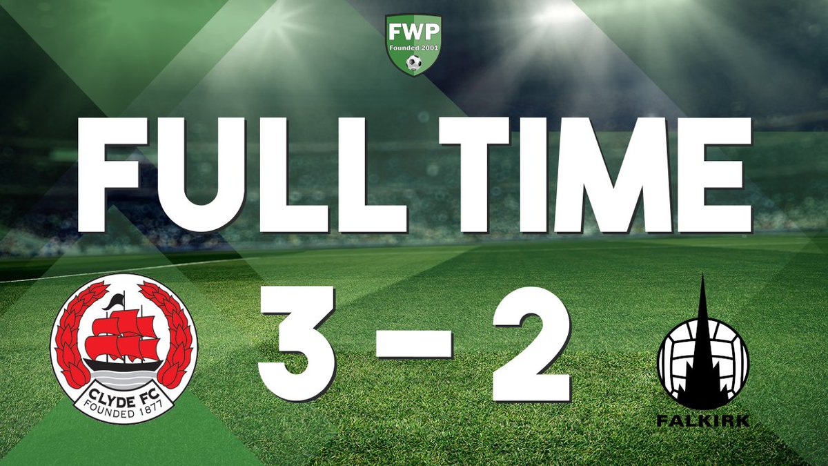 FULL-TIME: <a href="/FWPClyde/">FWP Clyde</a> 3-2 <a href="/FWPFalkirk/">FWP Falkirk</a> footballwebpages.co.uk/match/2019-202…
