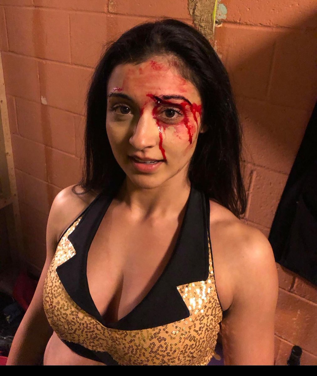 AriannaGraceWWE's tweet photo. Blood ✔️ Sweat ✔️ Tears ✔️ #wrestling #prowrestling #crossbody #wwe #battleartspro #battlearts #prowrestler https://t.co/WcqKUQm95q