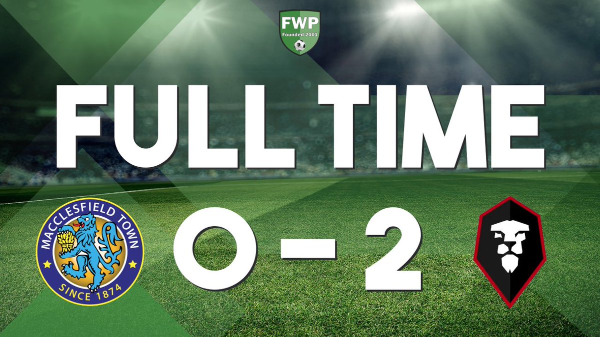 FWPMacclesfield's tweet photo. FULL-TIME: @FWPMacclesfield 0-2 @FWPSalfordCity https://t.co/LoXGaIAQm2 https://t.co/HlUPKGQb65